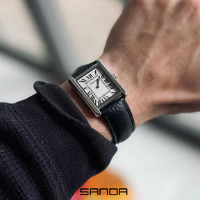 Montre Homme Bracelet en Cuir Roman - Sanda